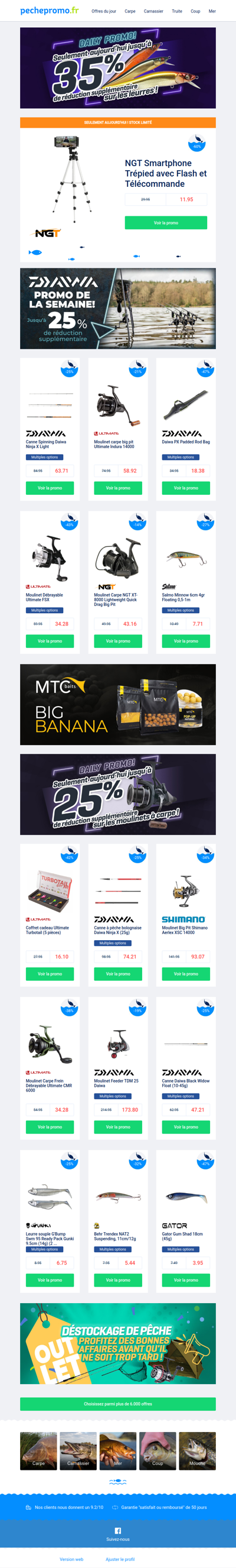 🦈 Pêchez gros grâce à ces réductions exceptionnelles !