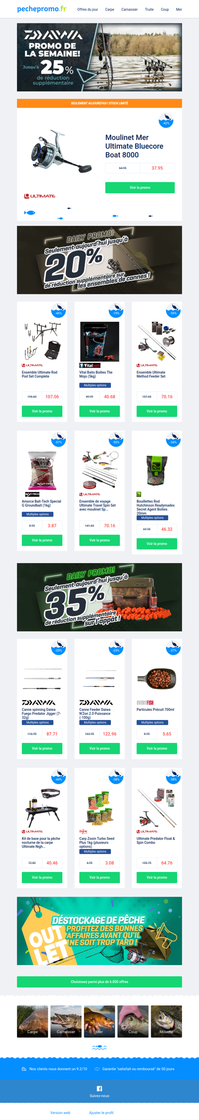 ⏳ Dernière chance : jusqu'à -25% de remise en plus sur Daiwa