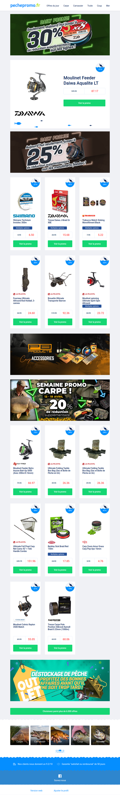 🔥 Saisissez vos promos carpe dès maintenant !