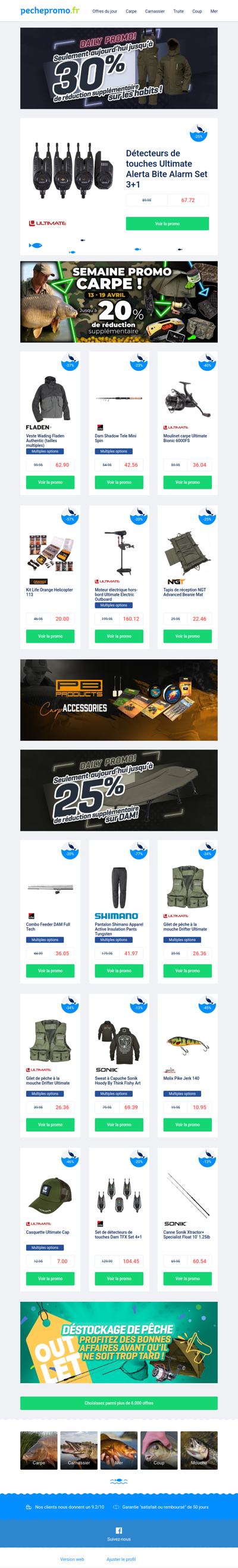 🎣 Cette semaine seulement : promos carpe jusqu’à -20%