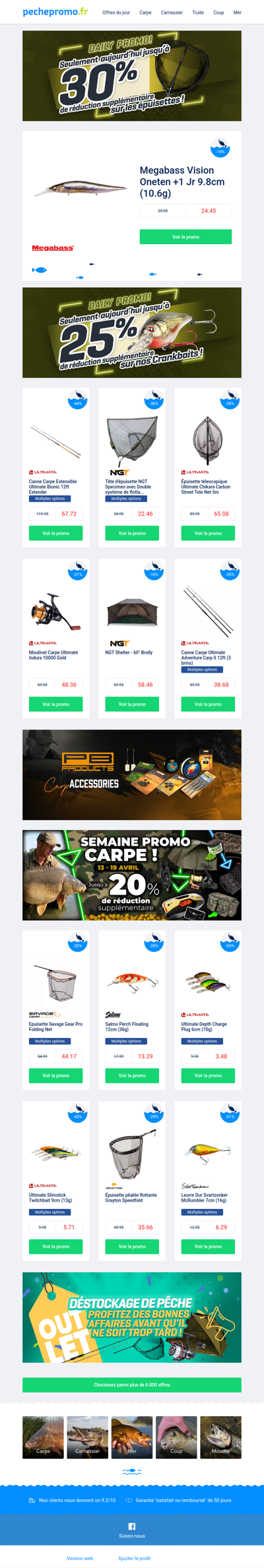 🐟 Ces promos sont presque trop belles !