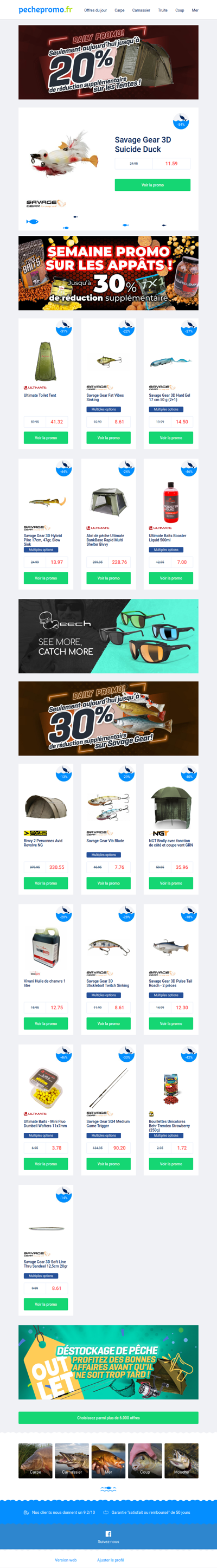 🌊 Des offres en abondance !