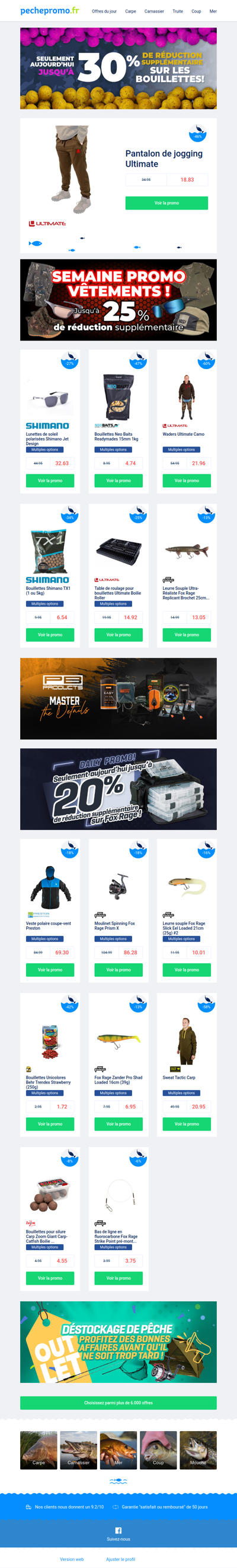 Vêtements jusqu’à -25% – promo week-end 🛍️