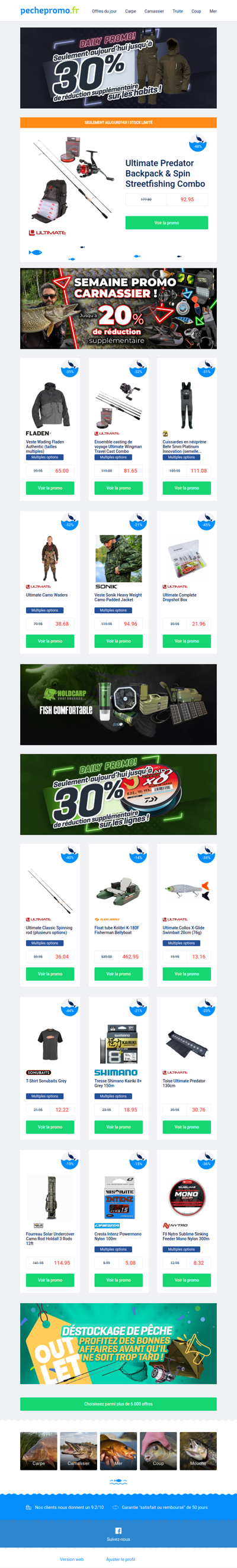 🚨 Cette semaine seulement : carnassiers jusqu’à -20%