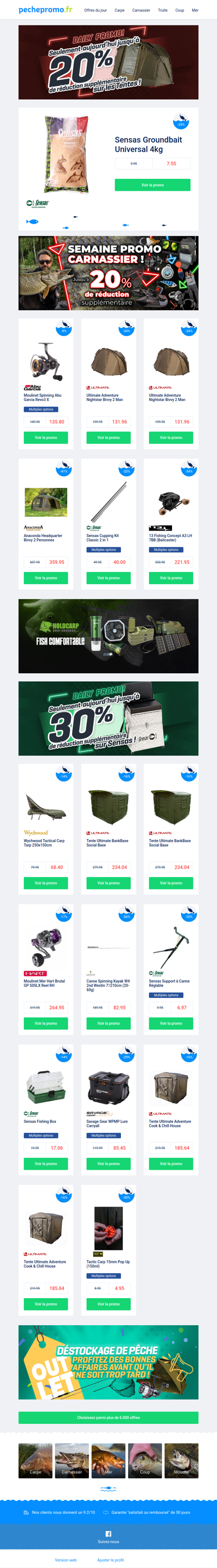 🎯 Les promos carnassiers que vous attendiez