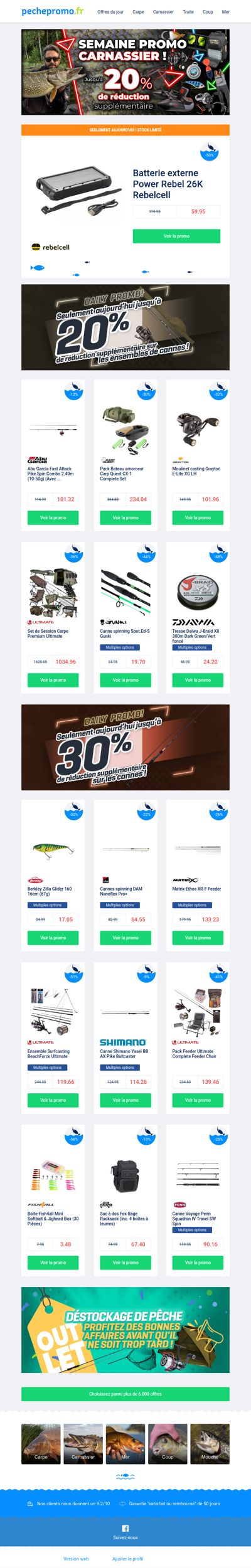 🚨 Dernière chance ! Carnassiers jusqu’à -20%