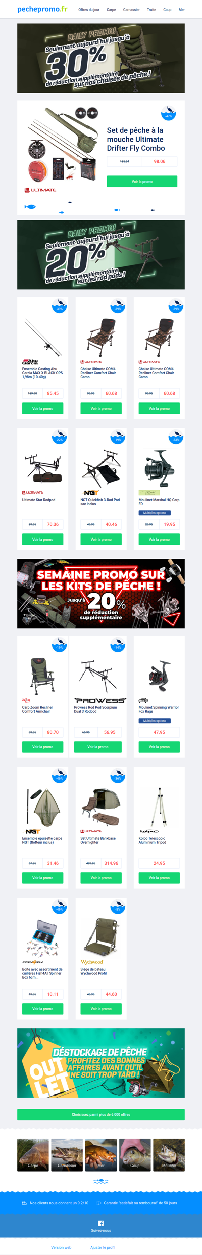 🔥 Kits de pêche complets jusqu’à -20%