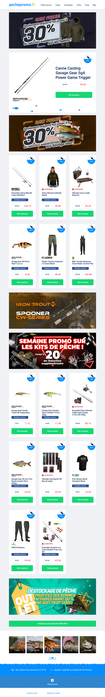 🐠 Besoin d’un nouveau kit de pêche ? Jusqu’à -20%