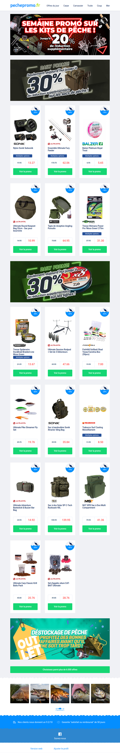 🎣 Kits de pêche jusqu’à -20 % !