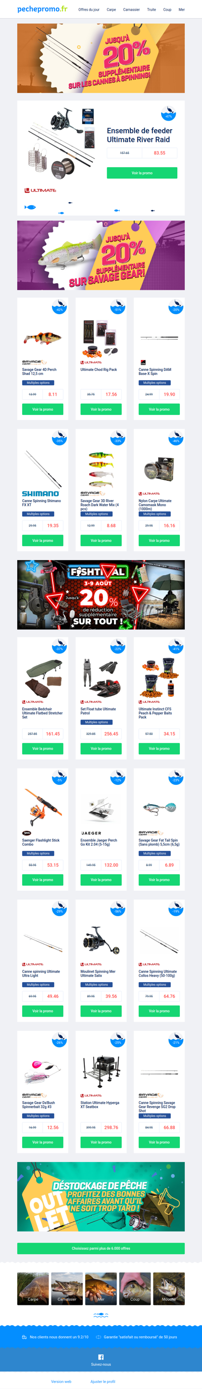 🐟 Des promos à ne pas laisser filer !