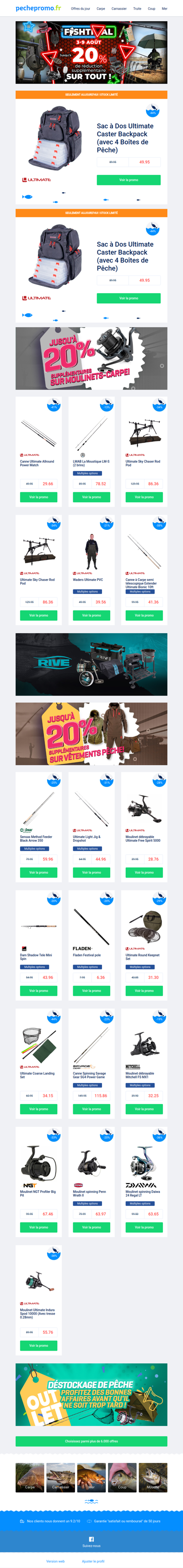 🚨 Ne manquez pas les dernières promos Fishtival !