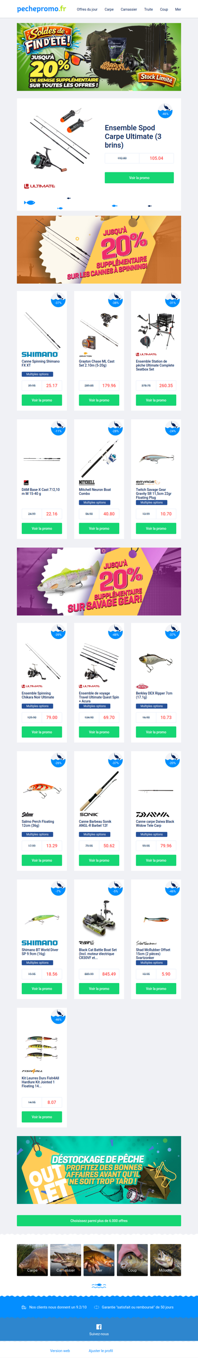 🐟 Ces promos vont bientôt filer