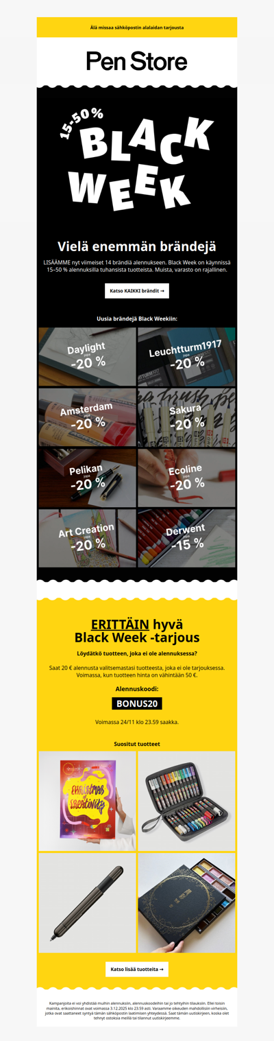 LISÄÄ brändejä alennuksessa 🖤 SEKÄ yllätys