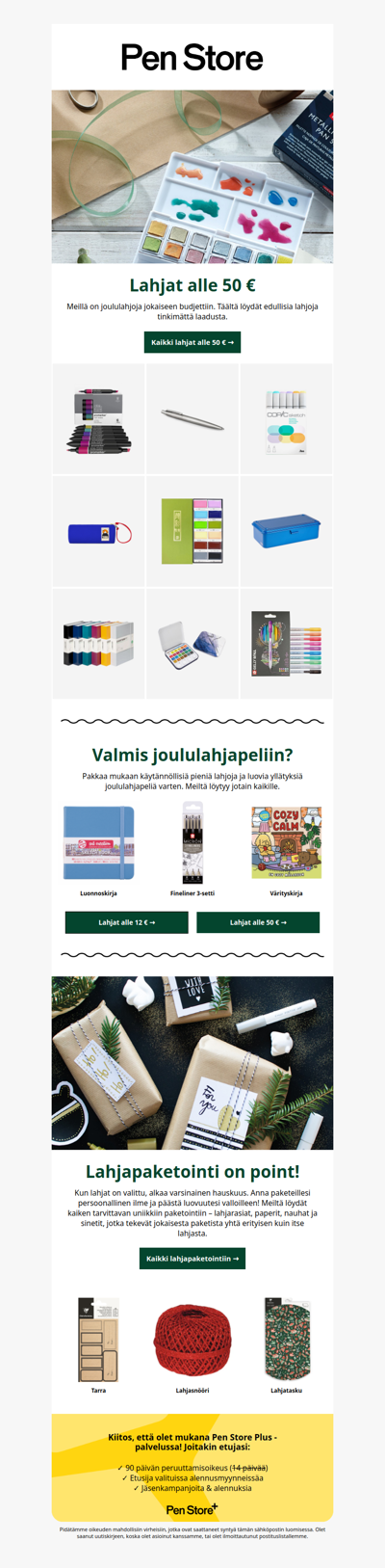 Joululahjat alle 50 € 🎄