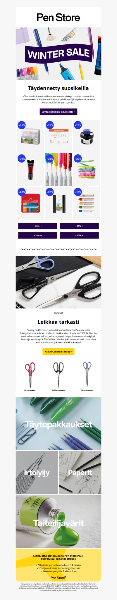 Täydennetty suosikeilla Winter Salessa ✨