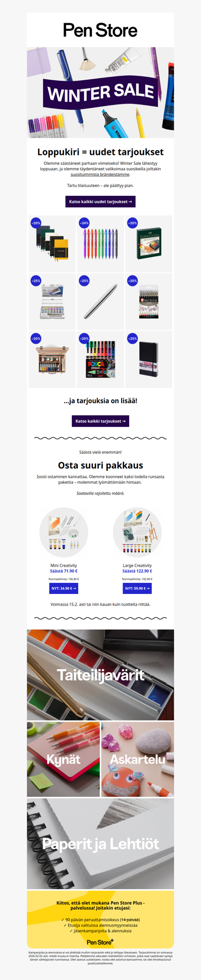 ERITTÄIN hyviä tarjouksia ✨ Winter Sale -loppukiri