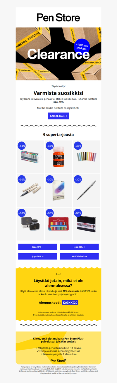 9 tarjousta, joita et halua missata 🎊