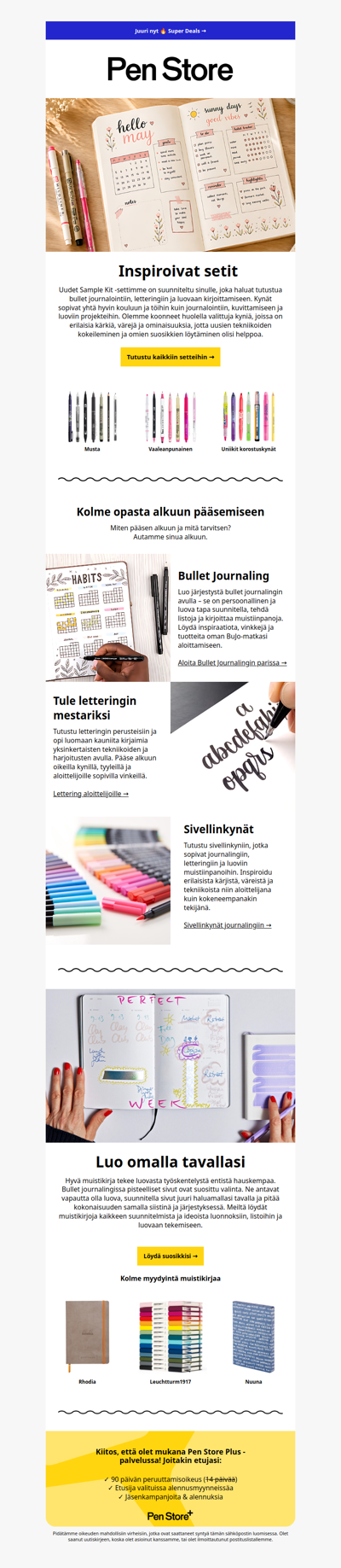 Inspiraatiota täynnä olevat setit ✨