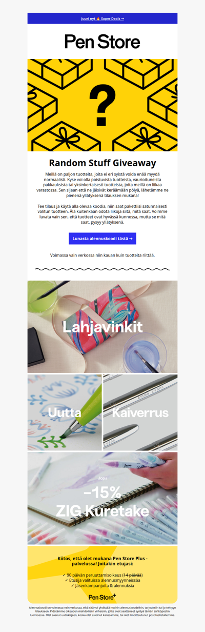 Yllätys kaupan päälle 🎊