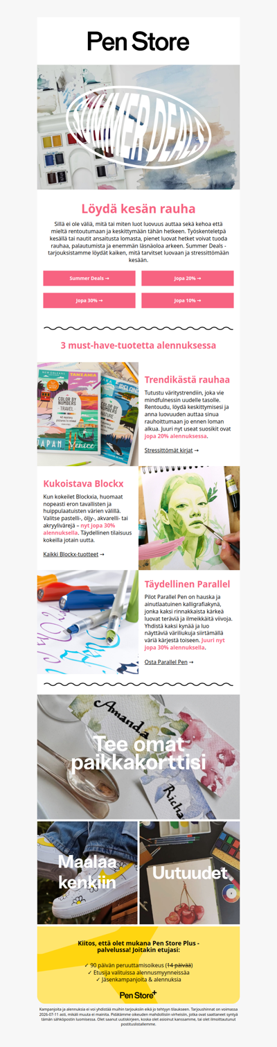 Luo stressitön kesä 🎨