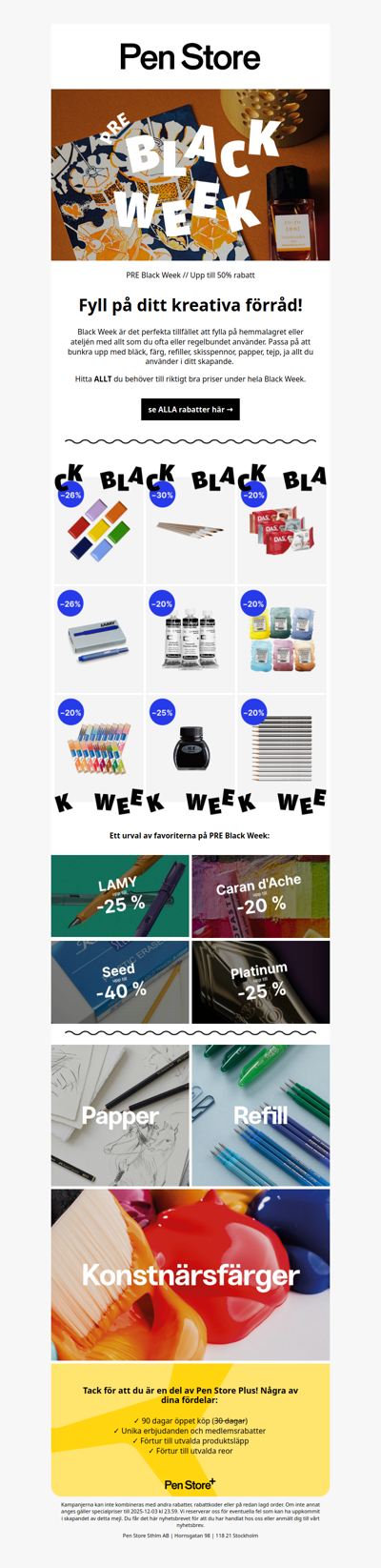 FYLL på ditt kreativa förråd 🖤