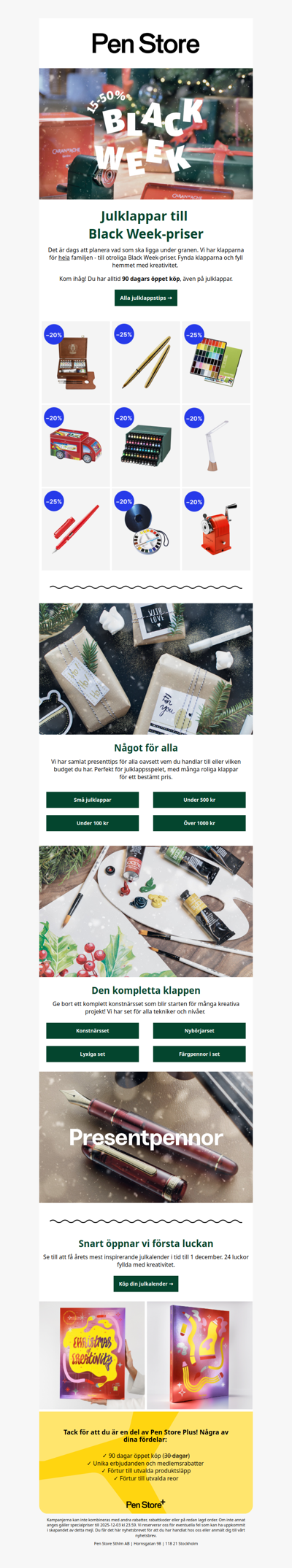 Julklappar till Black Week-priser 🎁