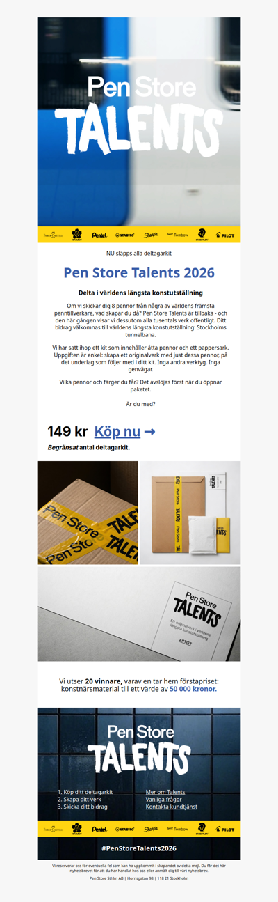 NU kör vi 🔥 Pen Store Talents 2026