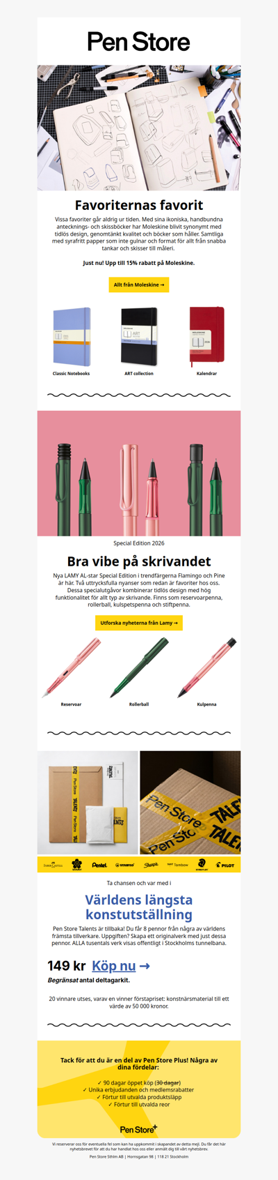 Favoriternas favorit 💛 Upp till 15% rabatt på Moleskine