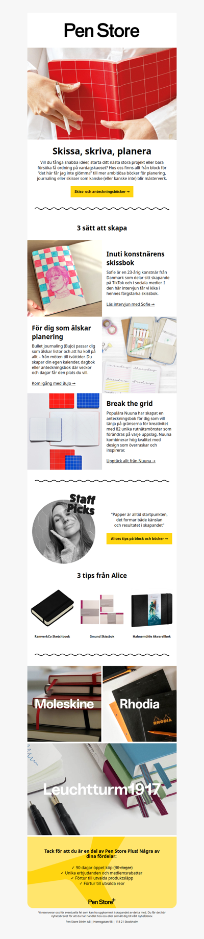 Skissa, skriva, planera 📚