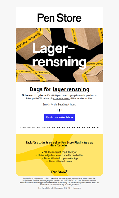 Dags för LAGERRENSNING 💥