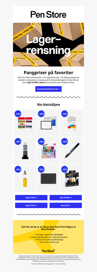 Storfavoriter i lagerrensningen 💛