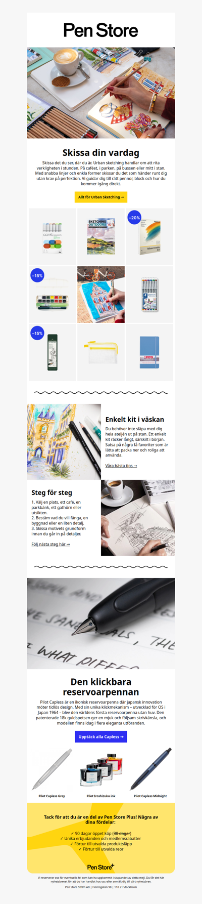 Skissa din vardag 💚 Allt för Urban Sketching
