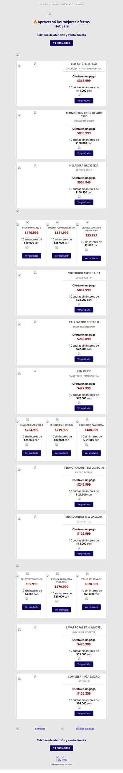 ¡Ofertas Hot Sale en Perozzi!