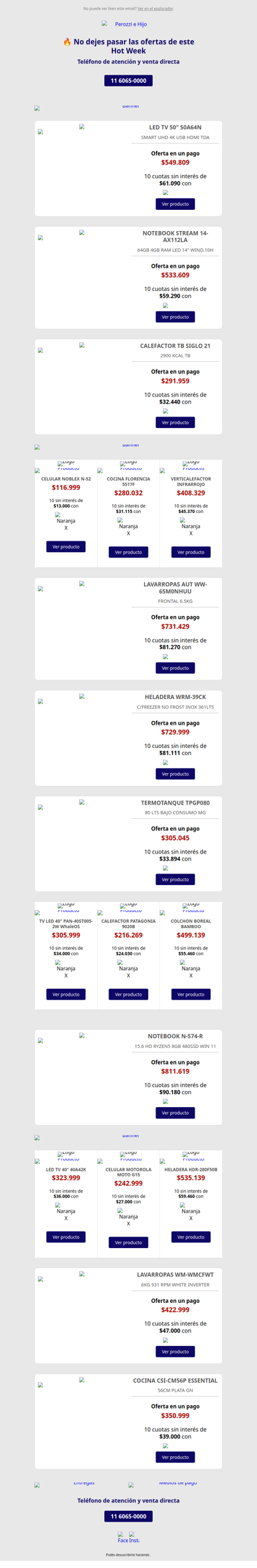 🎯 Ofertas Hot Week en Perozzi