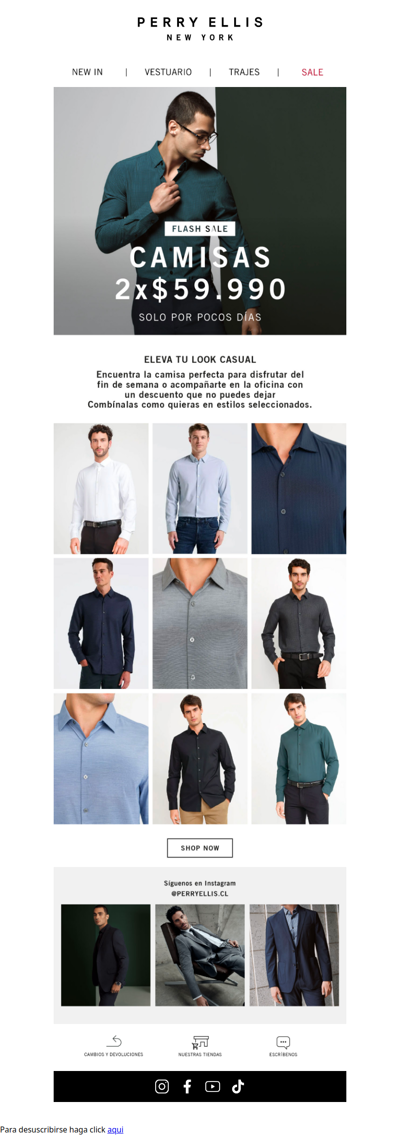 Flash Sale ⚡️ Camisas 2 x $59.990