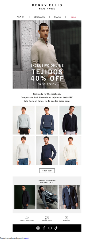 Special Flash Sale | Tejidos 40% OFF