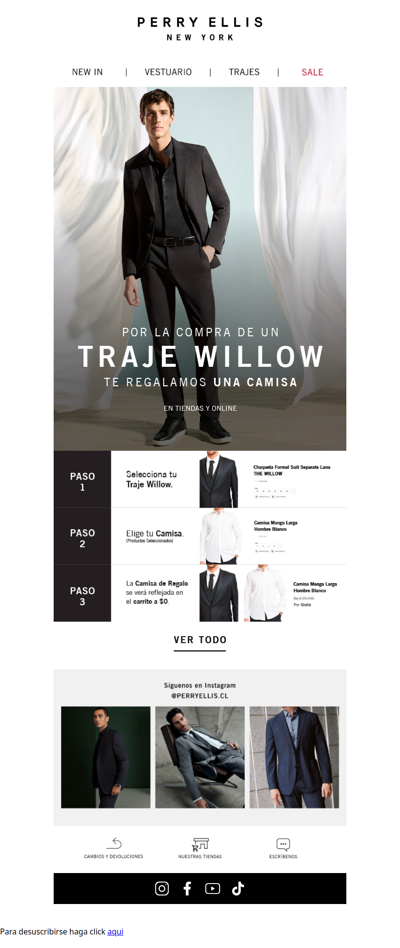 Te regalamos una camisa para tu traje The Willow