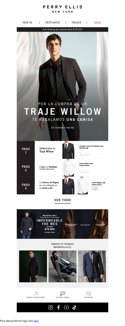 Te regalamos una camisa para tu traje The Willow
