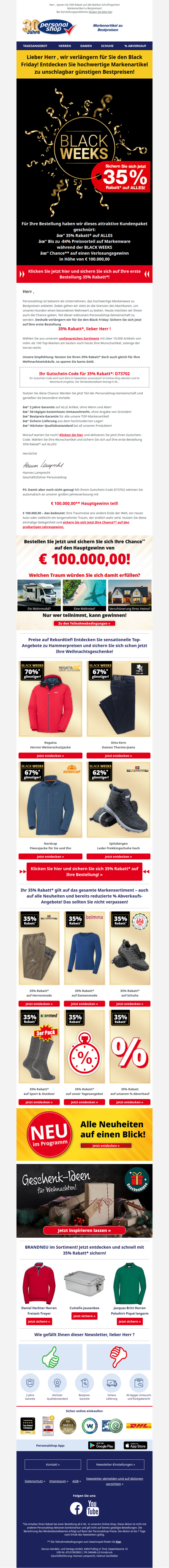 Die BLACK WEEKS sind da: Sichern Sie sich Preisvorteile bis -86%!