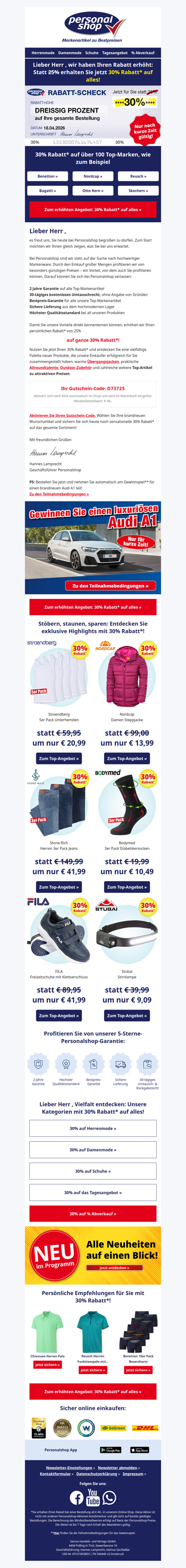 Willkommen bei Personalshop!