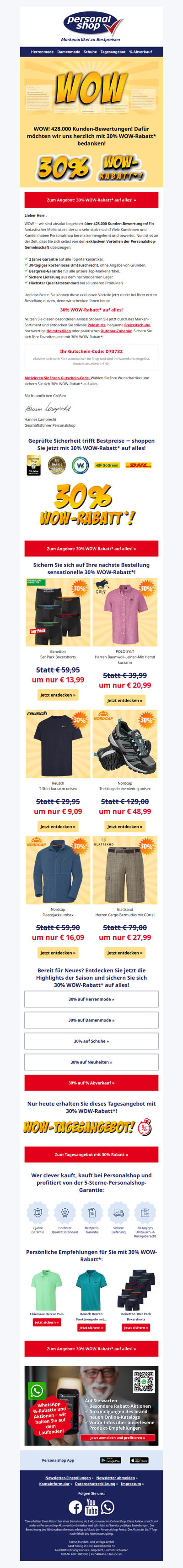 Herzlich Willkommen bei Personalshop!