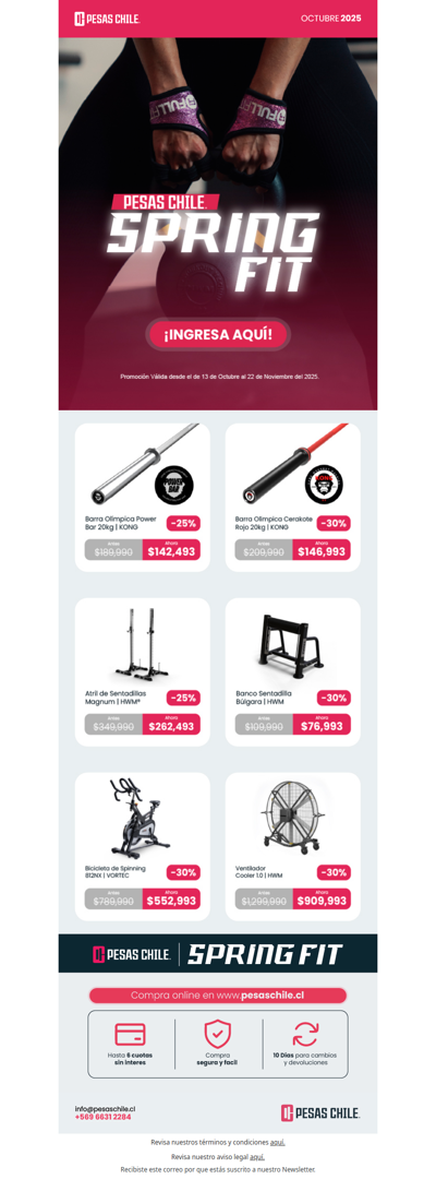 🌼 ¡Spring Fit! Renueva tu energía con hasta 60% OFF 🌿