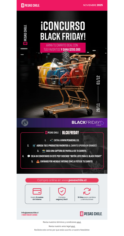 🎁🛒 Completa tu carrito este Black… ¡podrías llevarte $200.000!