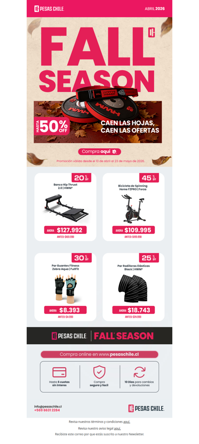 Precios Livianos Para Pesos Pesados. Hasta 50% OFF.