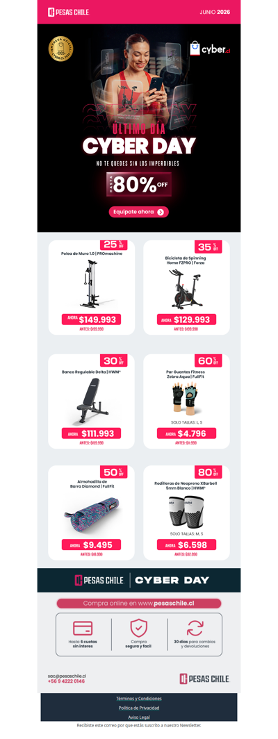 ¡ÚLTIMO DÍA DE CYBER! 💪🏼🛍️
