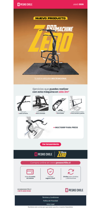 ¡Ya llegó a Pesas Chile la Mutlifuncional Trainer ZR Series! 🔥
