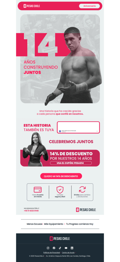 Celebremos Este Aniversario Con Descuentos