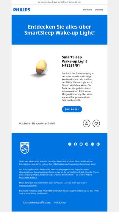 Alles über SmartSleep Wake-up Light entdecken