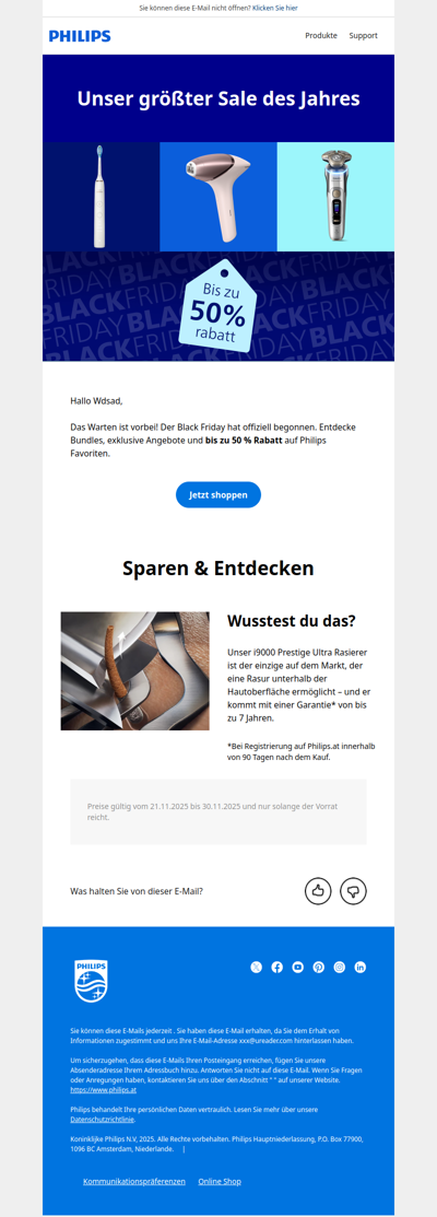 Black Friday ist da: Bis zu 50 % Rabatt 🖤