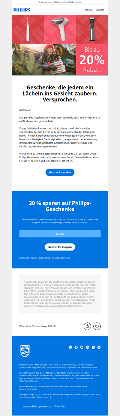 Das perfekte Geschenk von Philips? Jetzt sichern bevor es zu spät ist 🎁
